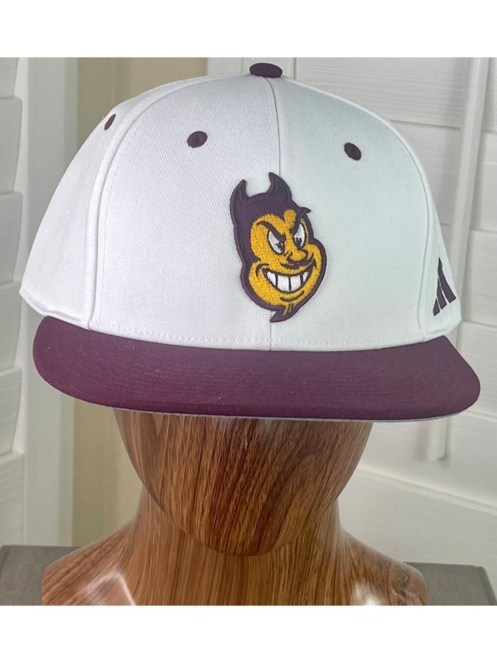 Adidas NCAA Arizona State Sun Devils ‘Sparky Logo’ Fitted Hat Size 7 1/2 - NWT